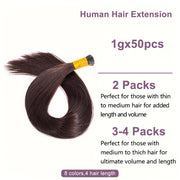 Premium Dark Brown #2 Straight Iips 100% Pure Human Hair Extensions 100g Capsule Keratin Raw Virgin Human Remy Hair
