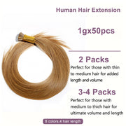 Color Brown #6 Raw Virgin Straight Itipss Human Hair Extensions 100g Capsule Keratin I Tips Natural Human Remy Hair Extensions