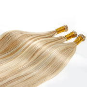 Piano Color P8/613 100% Raw Virgin Straight ITIPs Human Hair Extensions 100g Capsule Keratin I Tips Natural Human Remy Hair Extensions