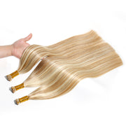Piano Color P8/613 100% Raw Virgin Straight ITIPs Human Hair Extensions 100g Capsule Keratin I Tips Natural Human Remy Hair Extensions