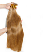 Color Brown #6 Raw Virgin Straight Itipss Human Hair Extensions 100g Capsule Keratin I Tips Natural Human Remy Hair Extensions