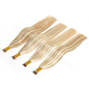Piano Color P8/613 100% Raw Virgin Straight ITIPs Human Hair Extensions 100g Capsule Keratin I Tips Natural Human Remy Hair Extensions