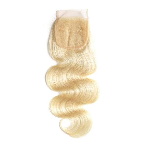 9A 4*4 Body Wave Virgin Hair Lace Closure Frontal Medium Brown/Transparent/HD Lace