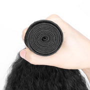 9A Kinky Straight 3 Bundles Human Hair Extensions Natural Black 3 pieces/300g/lot Virgin Hair Weft