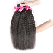 9A Kinky Straight 3 Bundles Human Hair Extensions Natural Black 3 pieces/300g/lot Virgin Hair Weft