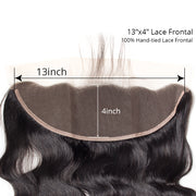 9A 13*4 Body Wave Lace Frontal Medium Brown/Transparent/HD lace Pre Plucked Wiyisa