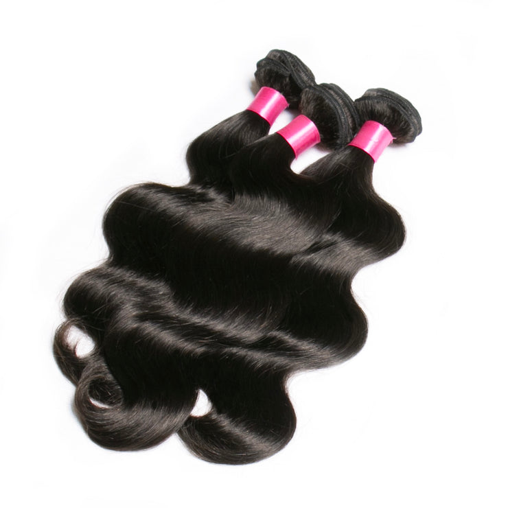 9A Body Wave Hair Weave 3 Bundles Human Hair Extensions Natural Black 3 pieces/300g/lot Virgin Hair Weft