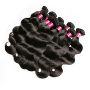 9A Brazilian Body Wave 4 Bundles Human Hair Extensions Natural Black 4 pieces/400g/lot Virgin Hair Weft Wiyisa