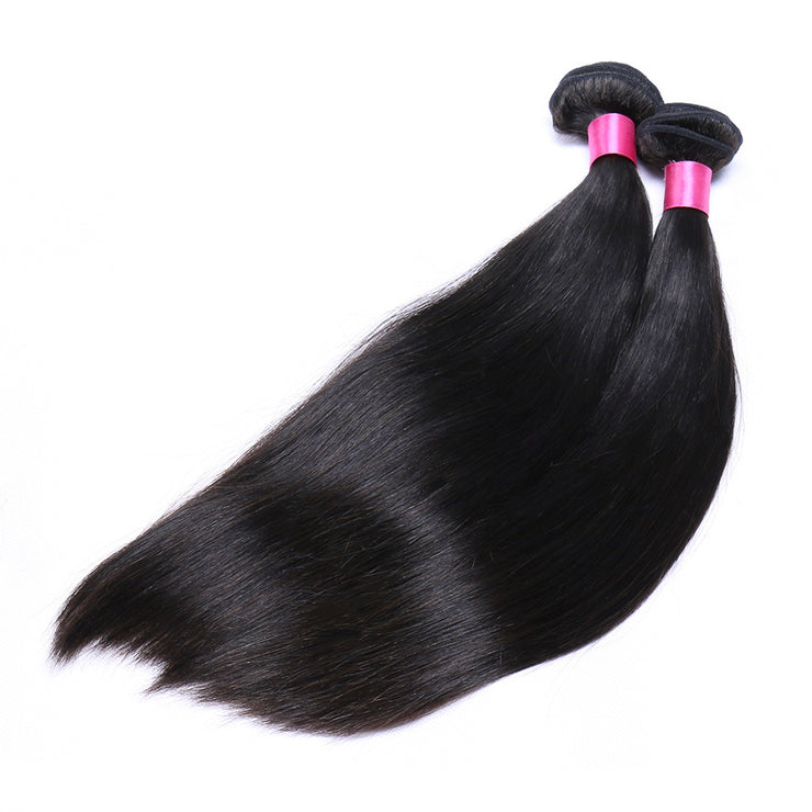 9A Brazilian Straight 4 Bundles Human Hair Extensions Natural Black 4 pieces/400g/lot Virgin Hair Weft Wiyisa