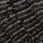 9A Virgin hair 4 bundles Deep Wave with 4*4 closure human hair natural color Wiyisa