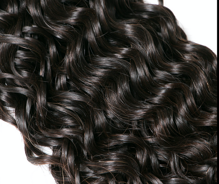 9A Brazilian Water Wave 4 Bundles Human Hair Extensions Natural Black 4 pieces/400g/lot Virgin Hair Weft Wiyisa