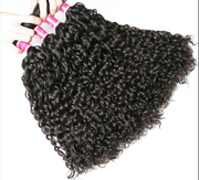 9A Brazilian Water Wave 4 Bundles Human Hair Extensions Natural Black 4 pieces/400g/lot Virgin Hair Weft Wiyisa