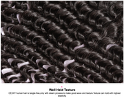 9A Virgin hair 3 bundles Deep wave hair with 13*4 frontal human hair natural color Wiyisa