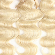 11A Body Wave Raw Virgin Hair Extensions 3 Bundles Human Hair Weaves Blonde Color Wiyisa