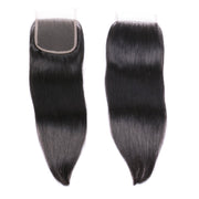 9A Virgin hair natural color 3 bundles straight hair with 4*4 closure Wiyisa
